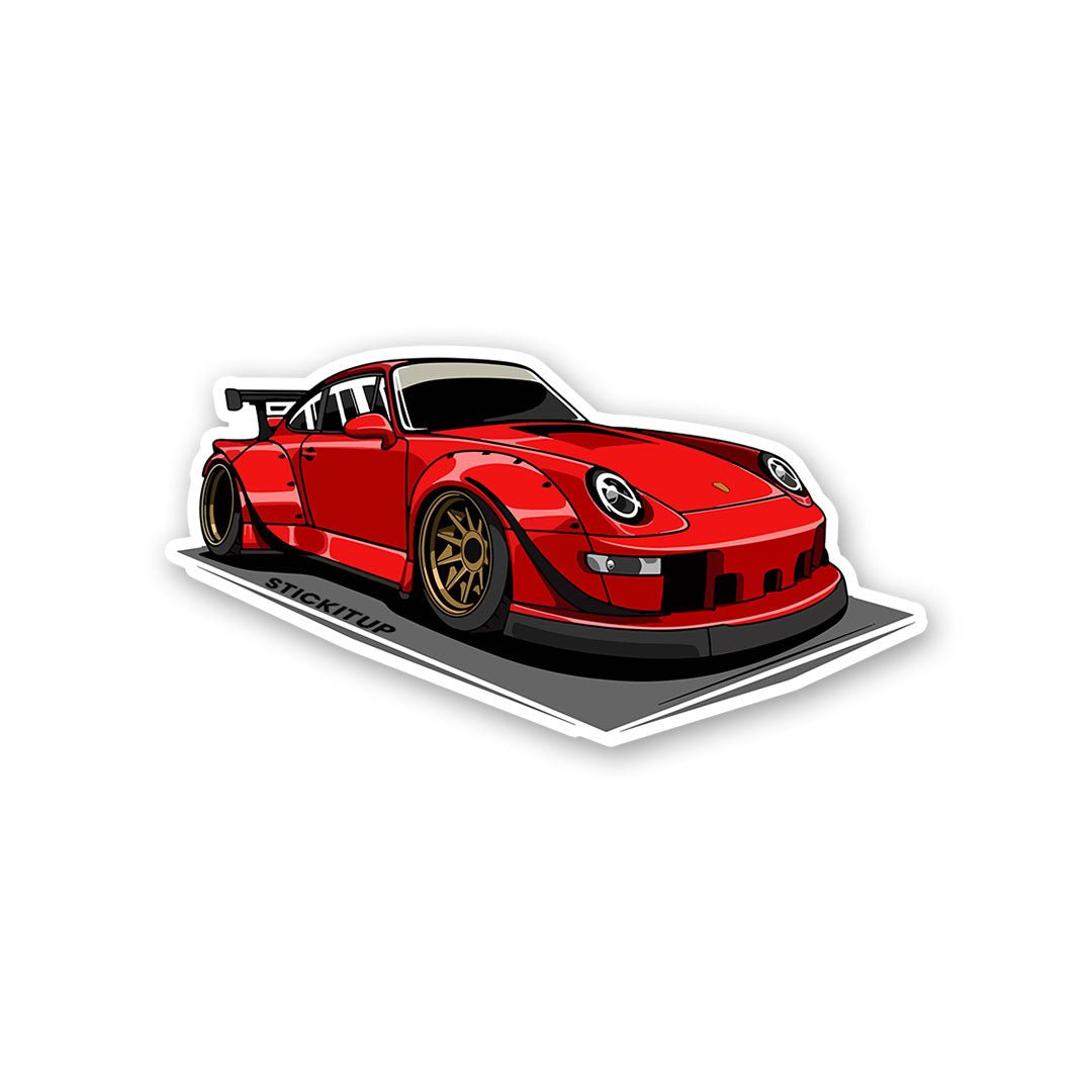 RWB 911 Red Sticker - Stickers | STICK IT UP
