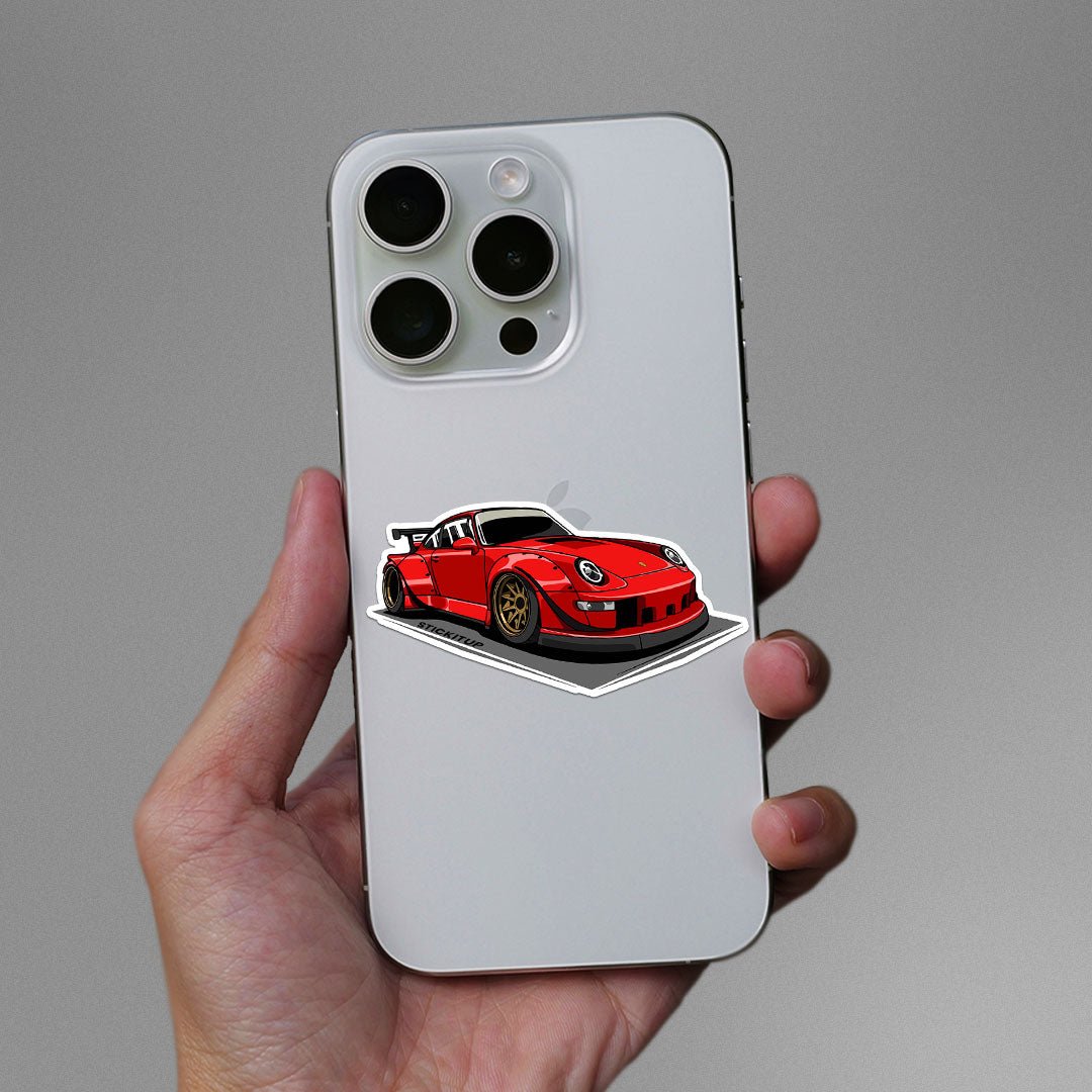 RWB 911 Red Sticker - Stickers | STICK IT UP