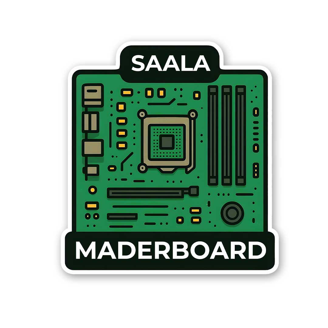 SAALA MADERBOARD Sticker - Stickers | STICK IT UP