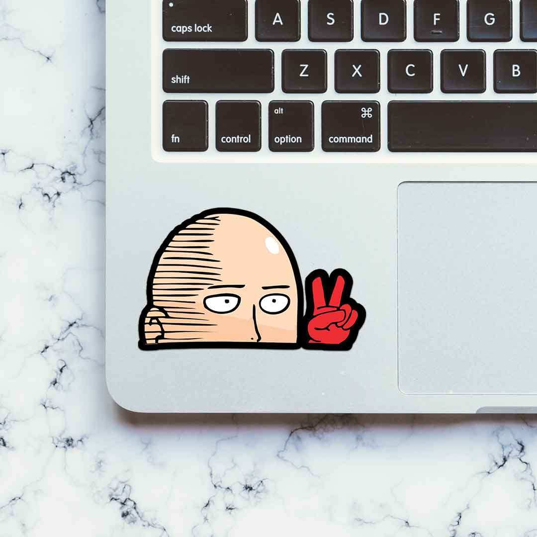 Saitama Peace Sticker - Stickers | STICK IT UP
