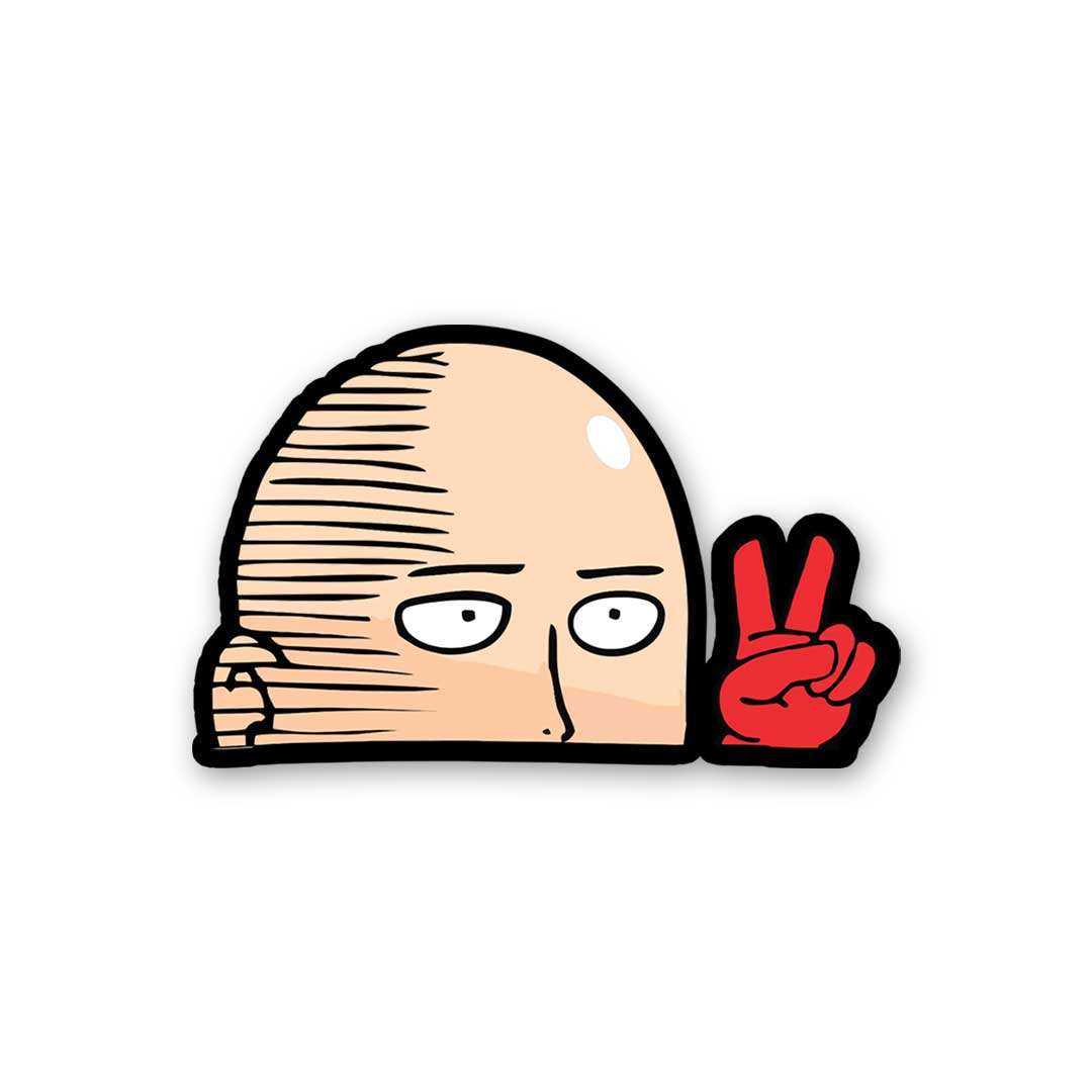 Saitama Peace Sticker - Stickers | STICK IT UP