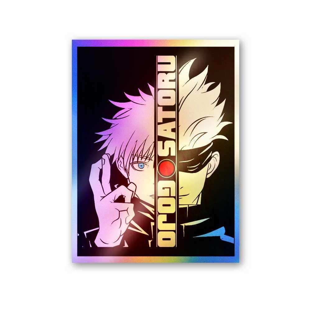 Split-Face Sorcerer Holographic Stickers - Holographic Stickers | STICK IT UP