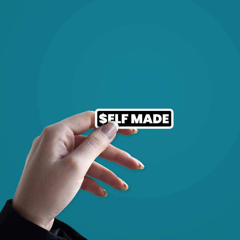 Self Made Sticker waterproof vinyl decal for laptop, bike, car & bottle