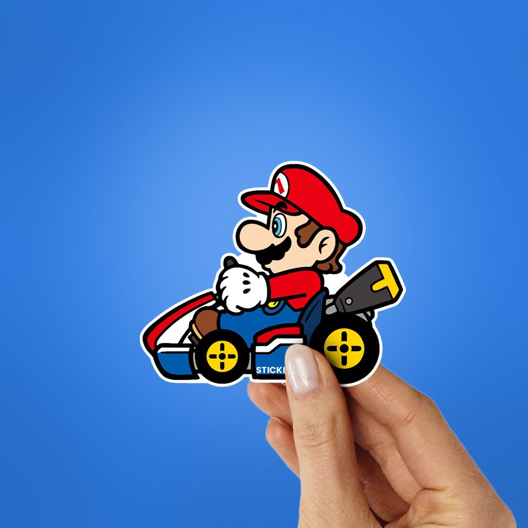 SMario Go Kart Sticker - Stickers | STICK IT UP