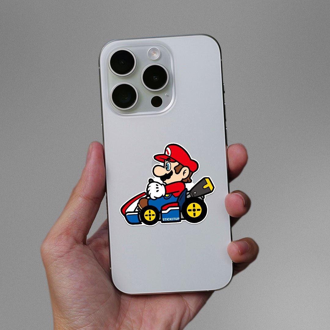 SMario Go Kart Sticker - Stickers | STICK IT UP