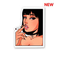 Smoke Girl Sticker - Stickers | STICK IT UP