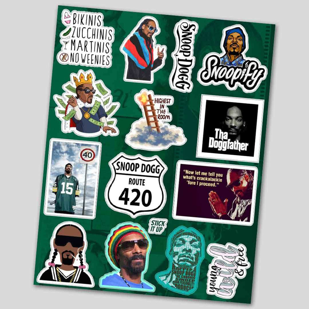 West Coast Rap Fan Sheet - die-cut vinyl sticker sheet | STICK IT UP Canada