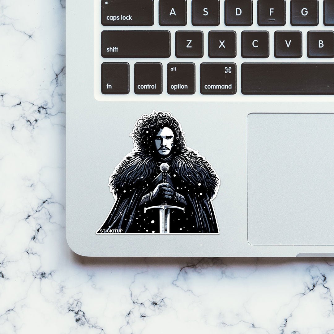 Snow Jon Sticker waterproof vinyl decal for laptop, bike, car & bottle