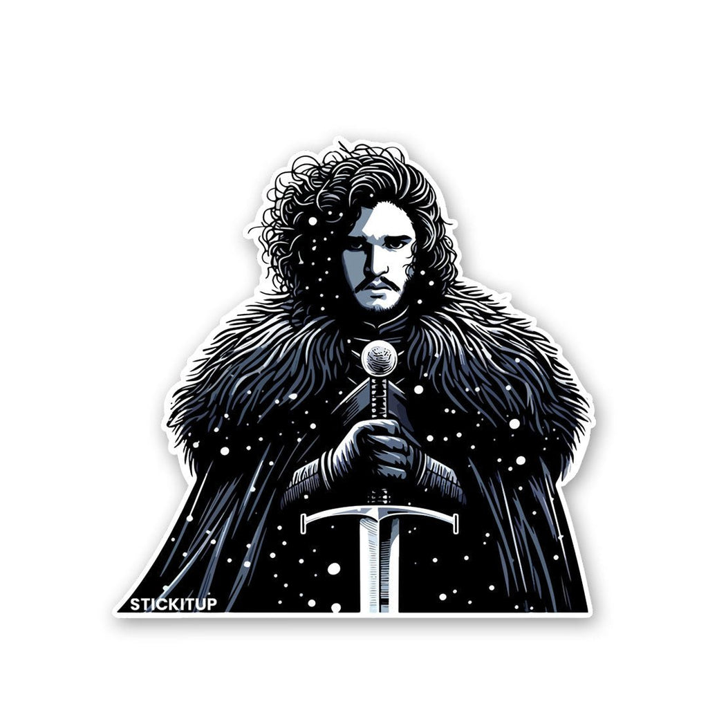 Snow Jon Sticker waterproof vinyl decal for laptop, bike, car & bottle