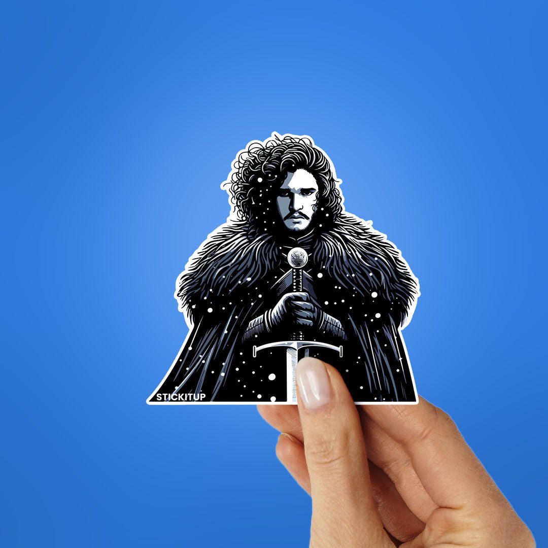 Snow Jon Sticker waterproof vinyl decal for laptop, bike, car & bottle