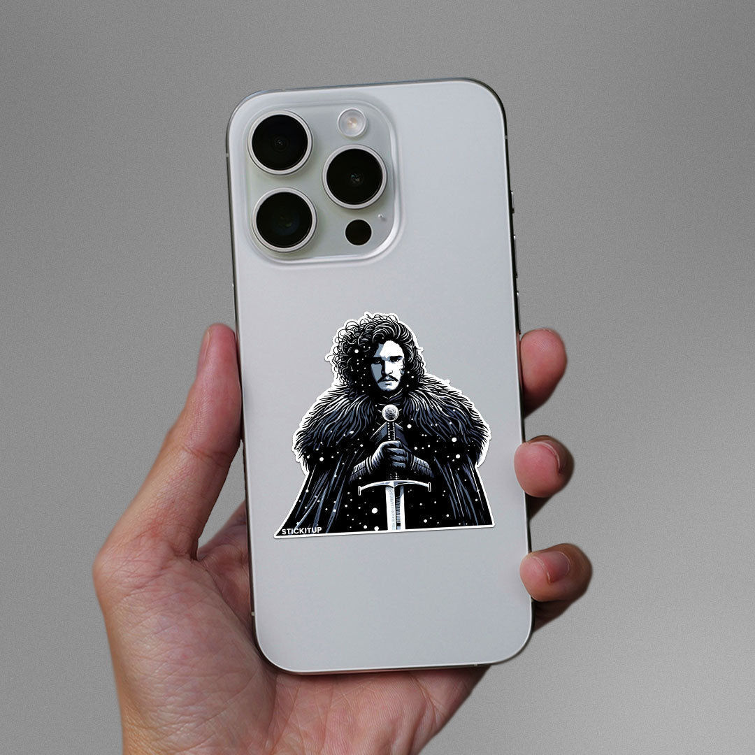 Snow Jon Sticker waterproof vinyl decal for laptop, bike, car & bottle