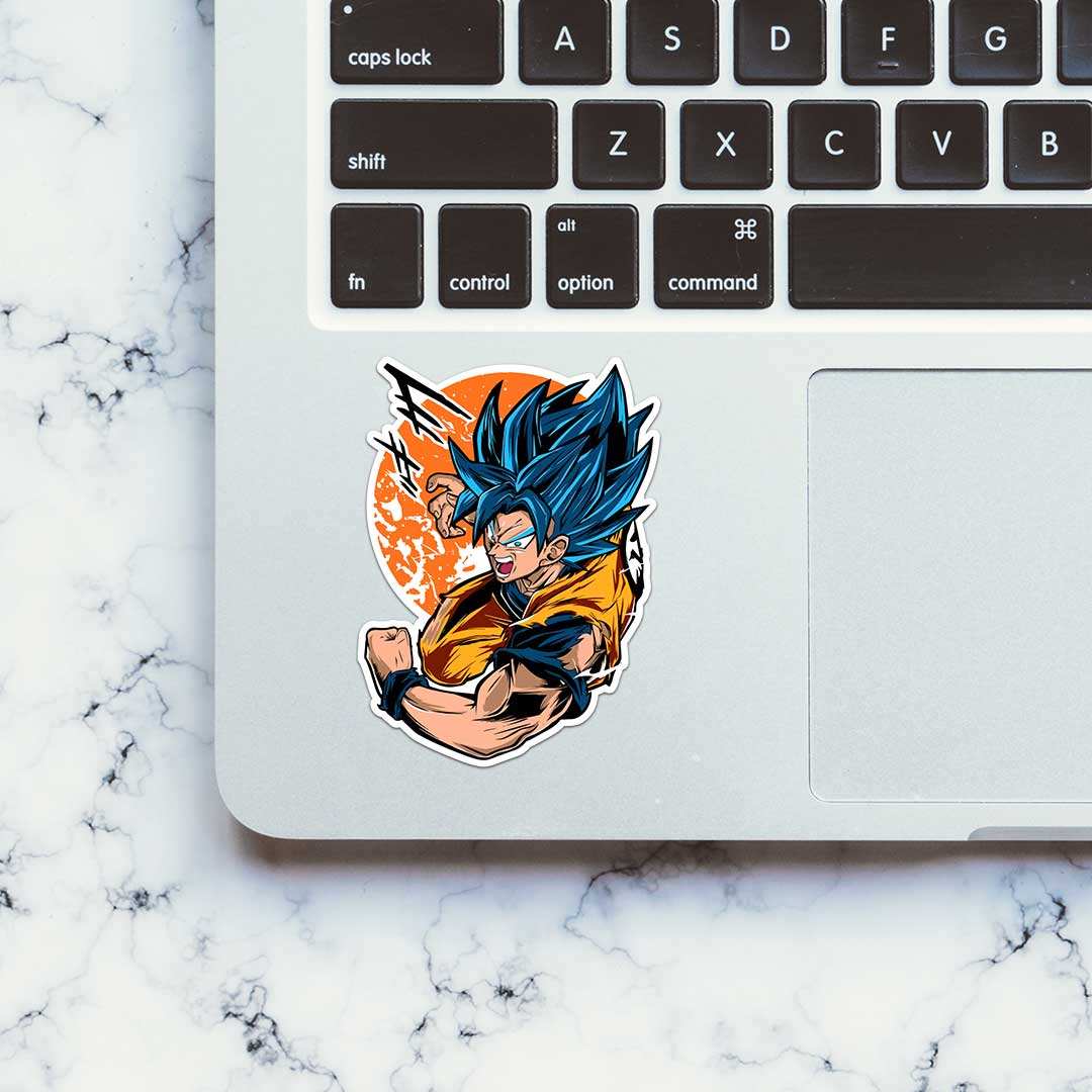 Son Goku Sparking Zero Sticker waterproof vinyl decal for laptop, bike, car & bottle