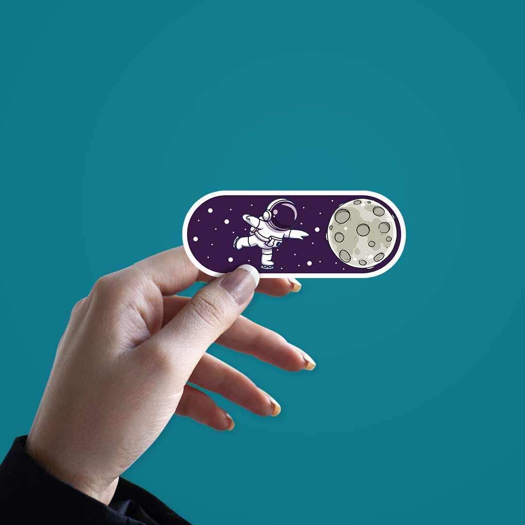 Space Switch sticker waterproof vinyl decal for laptop, bike, car & bottle