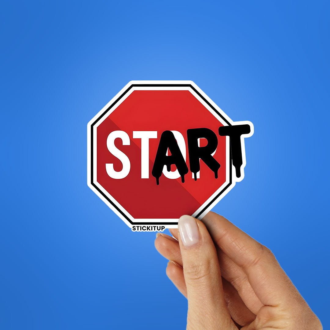START Sticker - Stickers | STICK IT UP