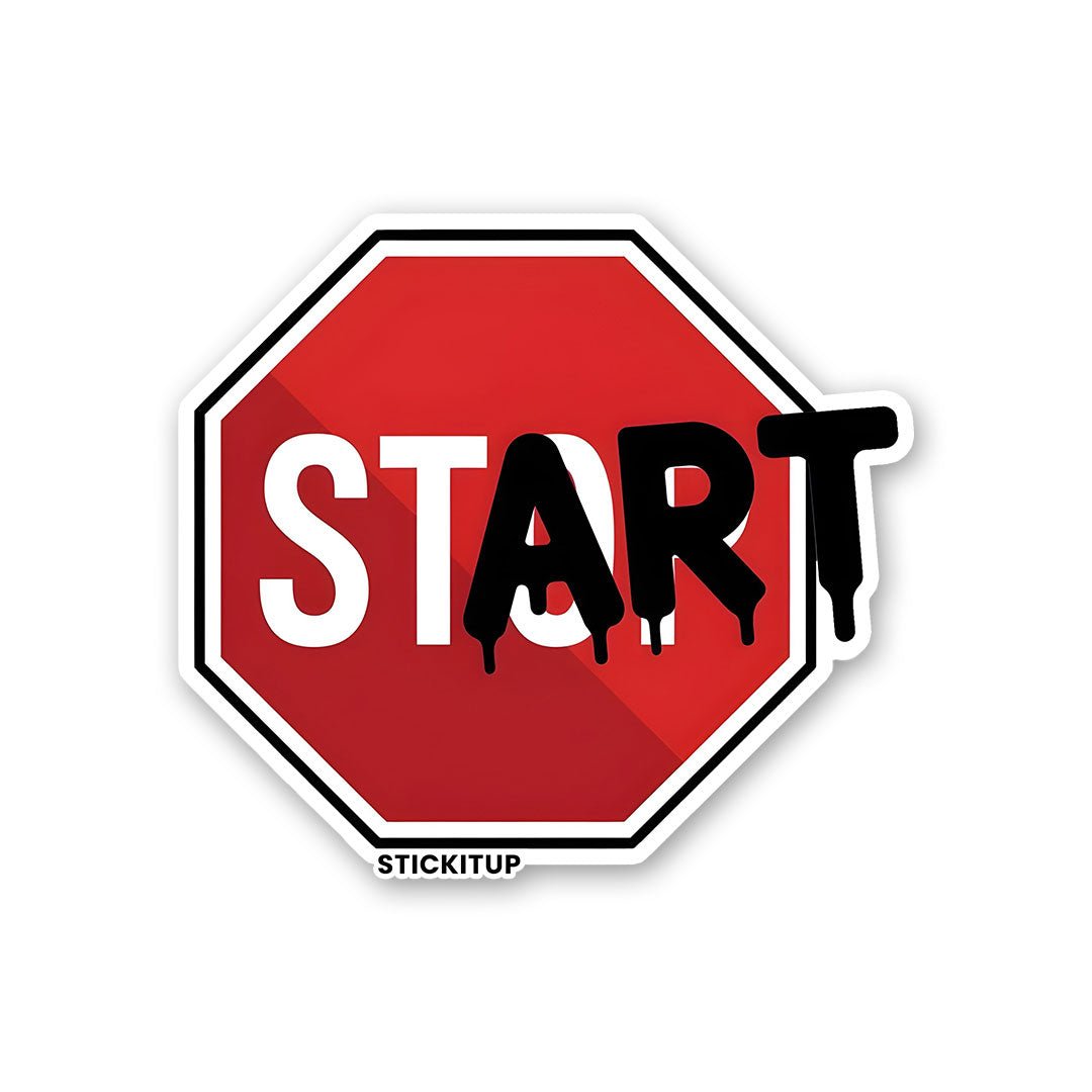 START Sticker - Stickers | STICK IT UP