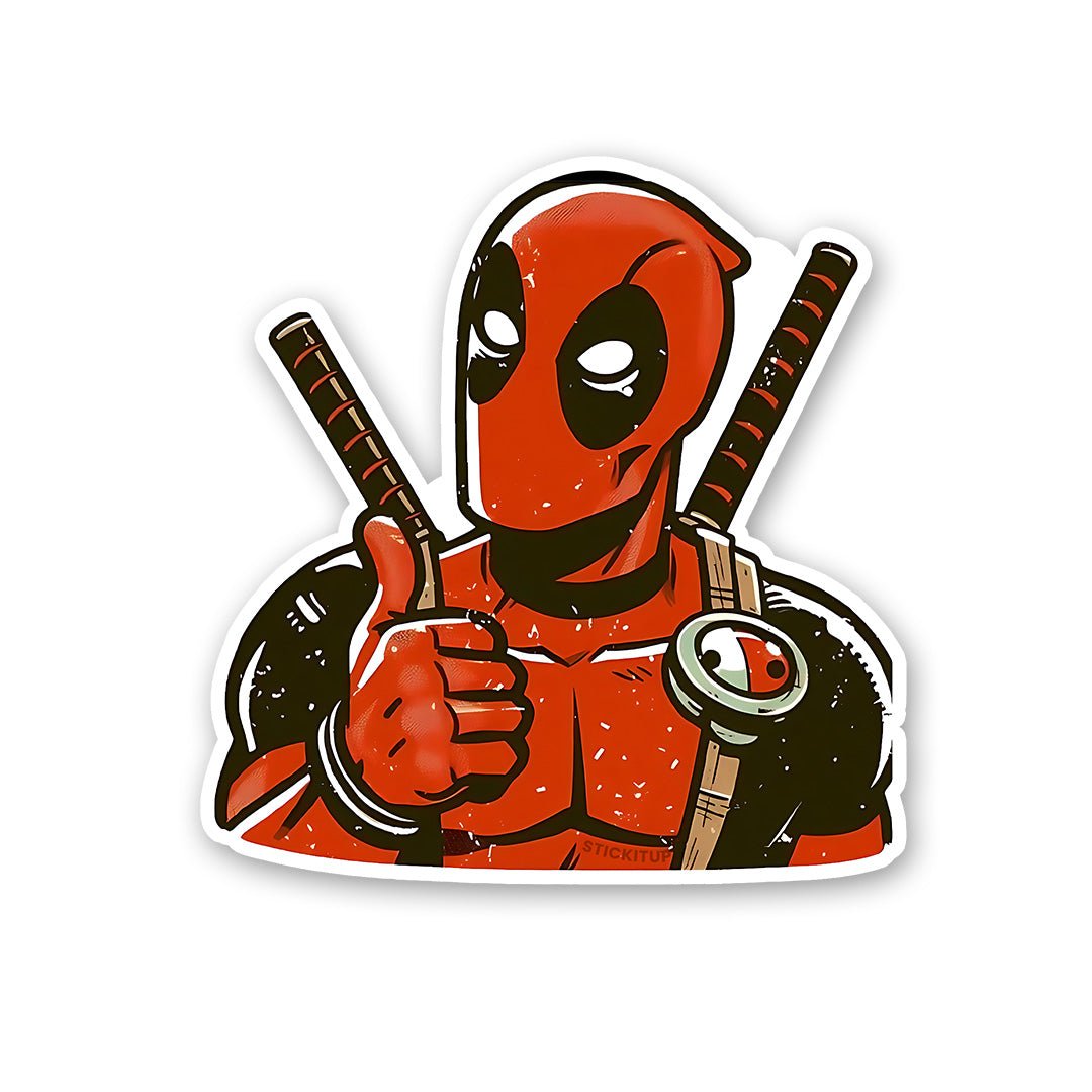 Thumbs Up Mers Sticker waterproof vinyl decal for laptop, bike, car & bottle