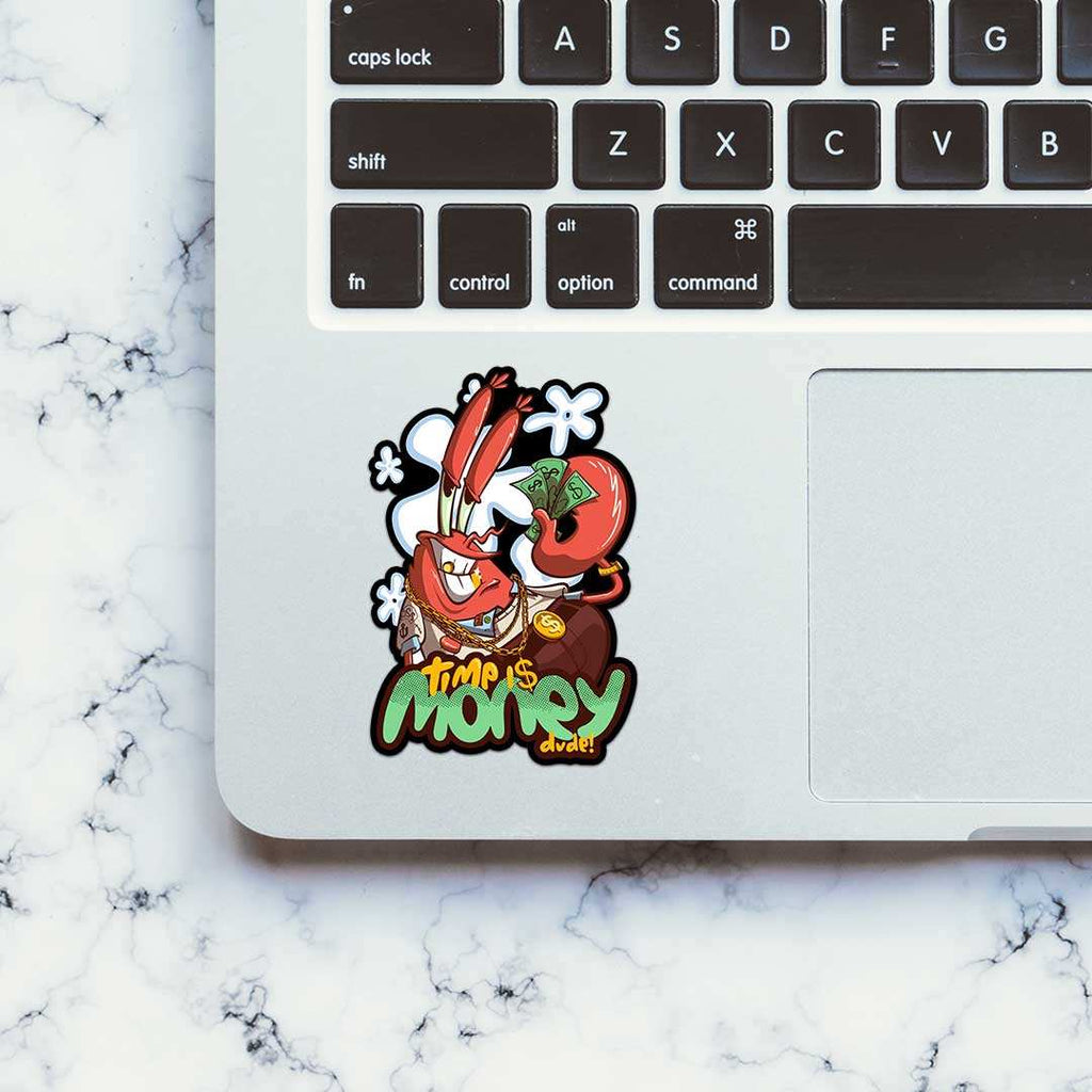 Time Is Money Dude Sticker - Stickers | STICK IT UP