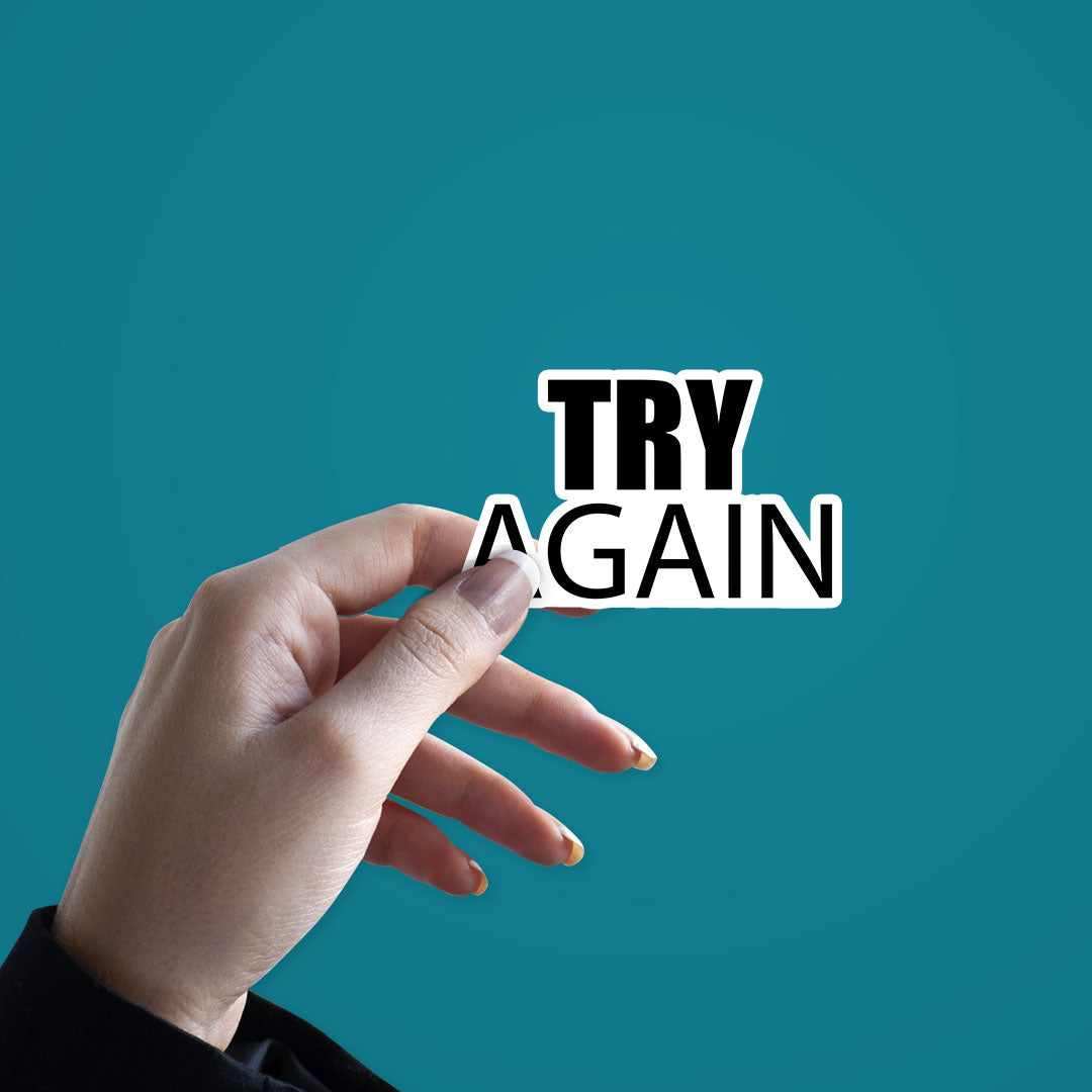 Try again Sticker - Stickers | STICK IT UP
