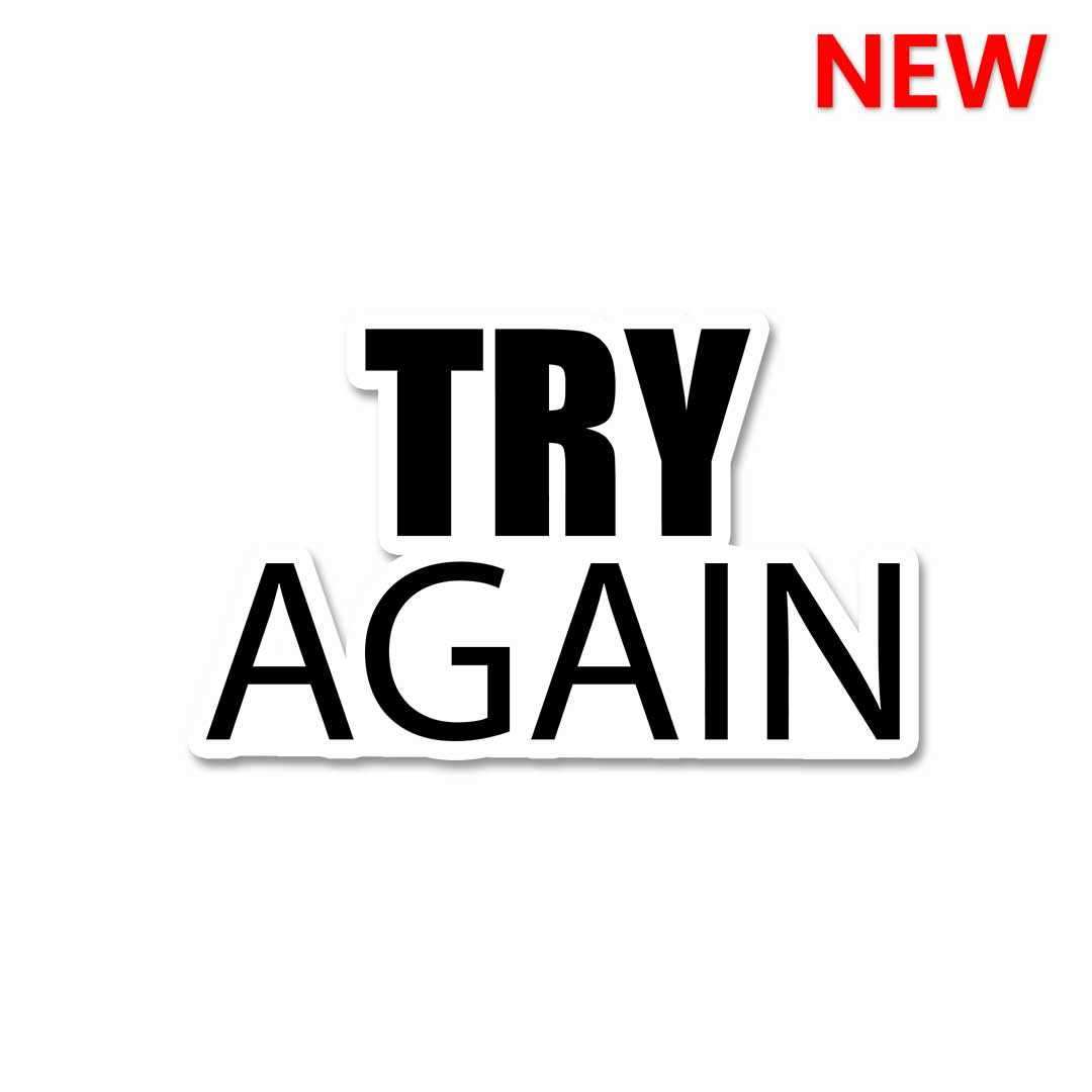 Try again Sticker - Stickers | STICK IT UP