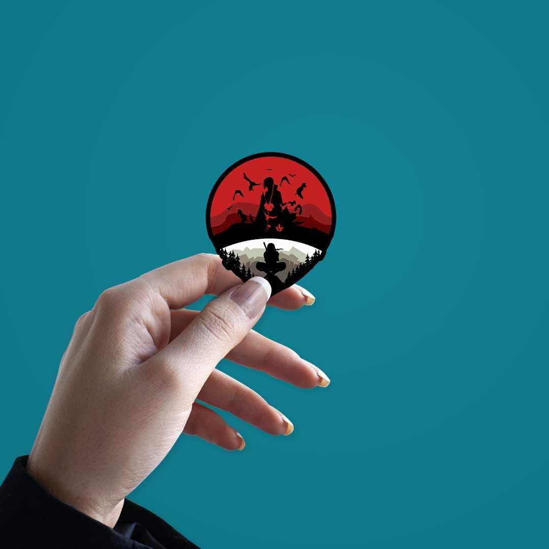 Uchiha Logo Sticker - Stickers | STICK IT UP