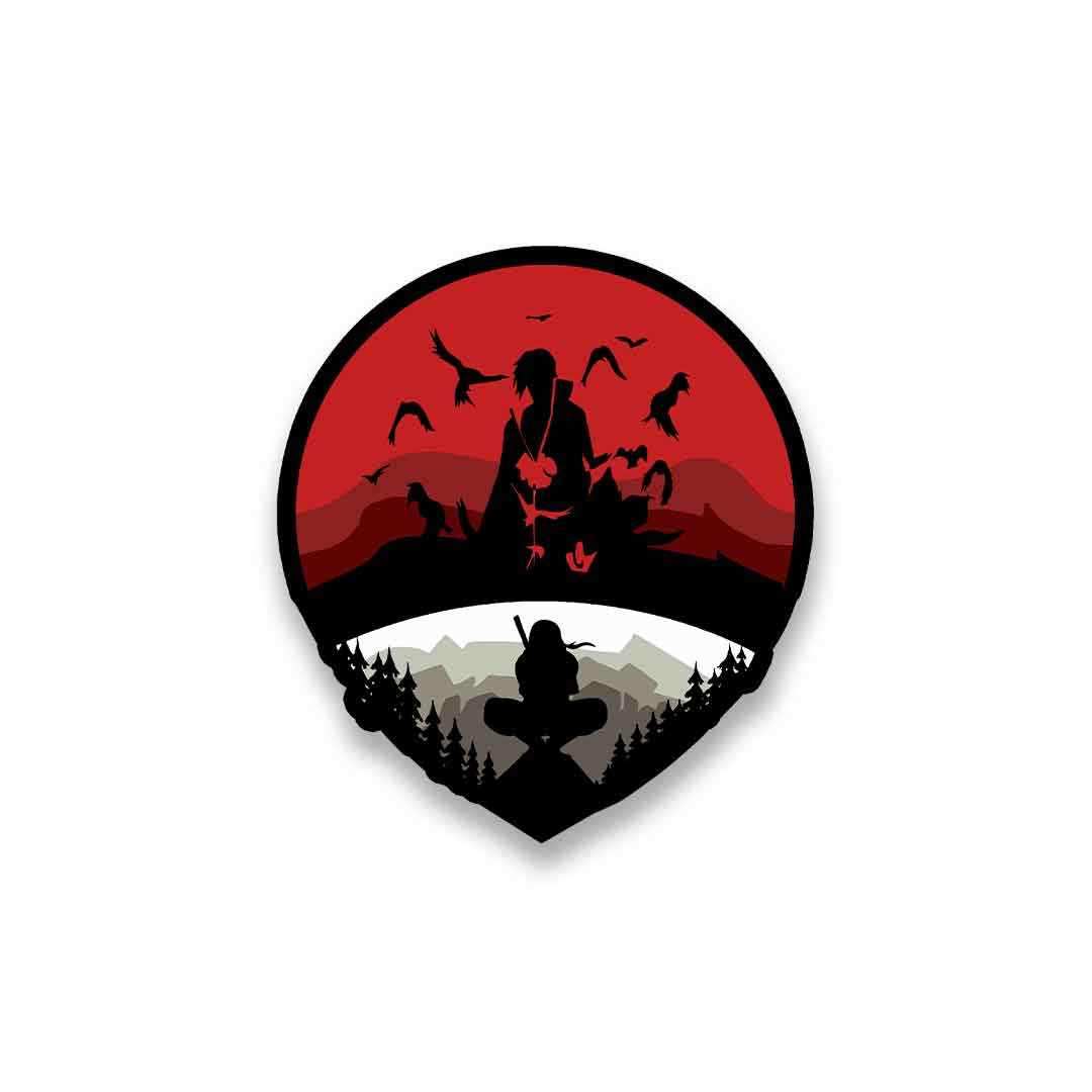 Uchiha Logo Sticker - Stickers | STICK IT UP