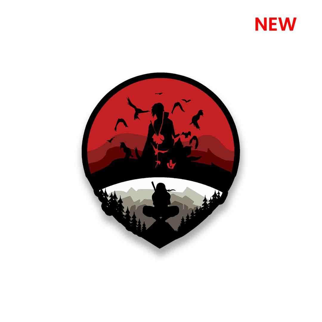 Uchiha Logo Sticker - Stickers | STICK IT UP