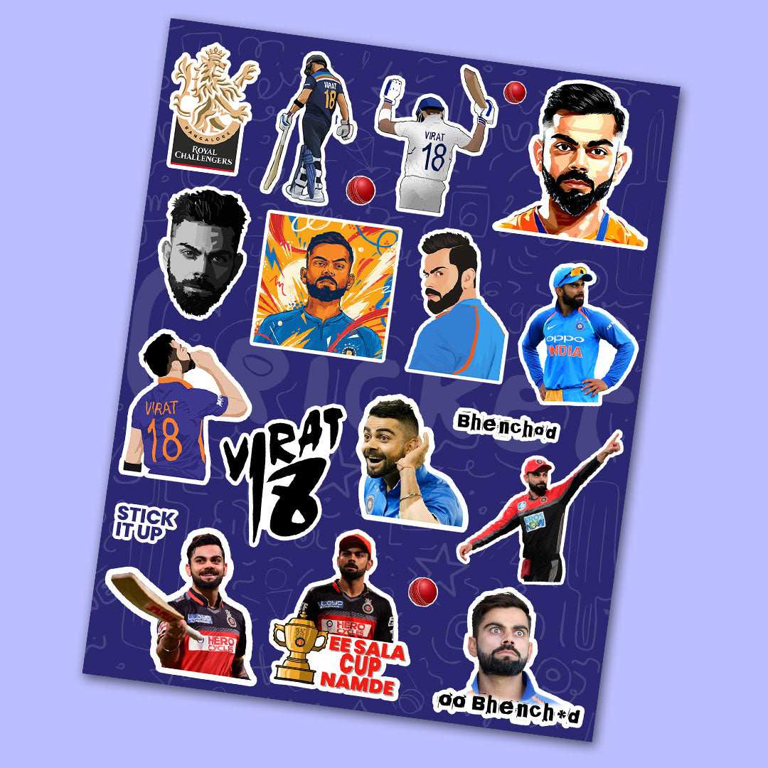 Cricket King Fan Sticker Sheet - die-cut vinyl sticker sheet | STICK IT UP Canada