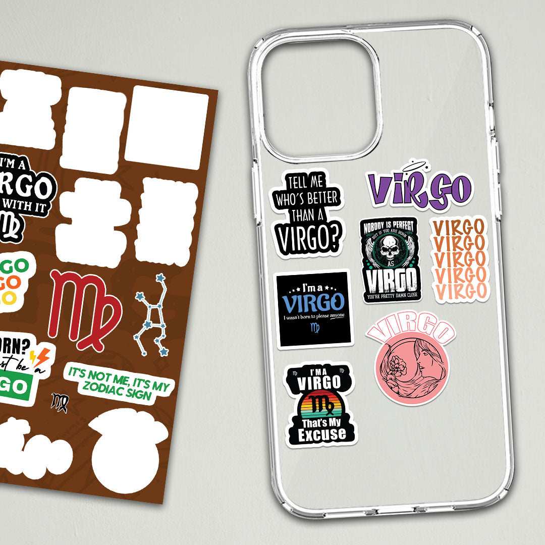 Virgo Zodiac Sticker Sheet - die-cut vinyl sticker sheet | STICK IT UP Canada