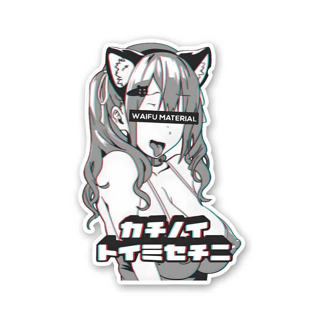Waifu Material 0.1 Sticker - Stickers | STICK IT UP