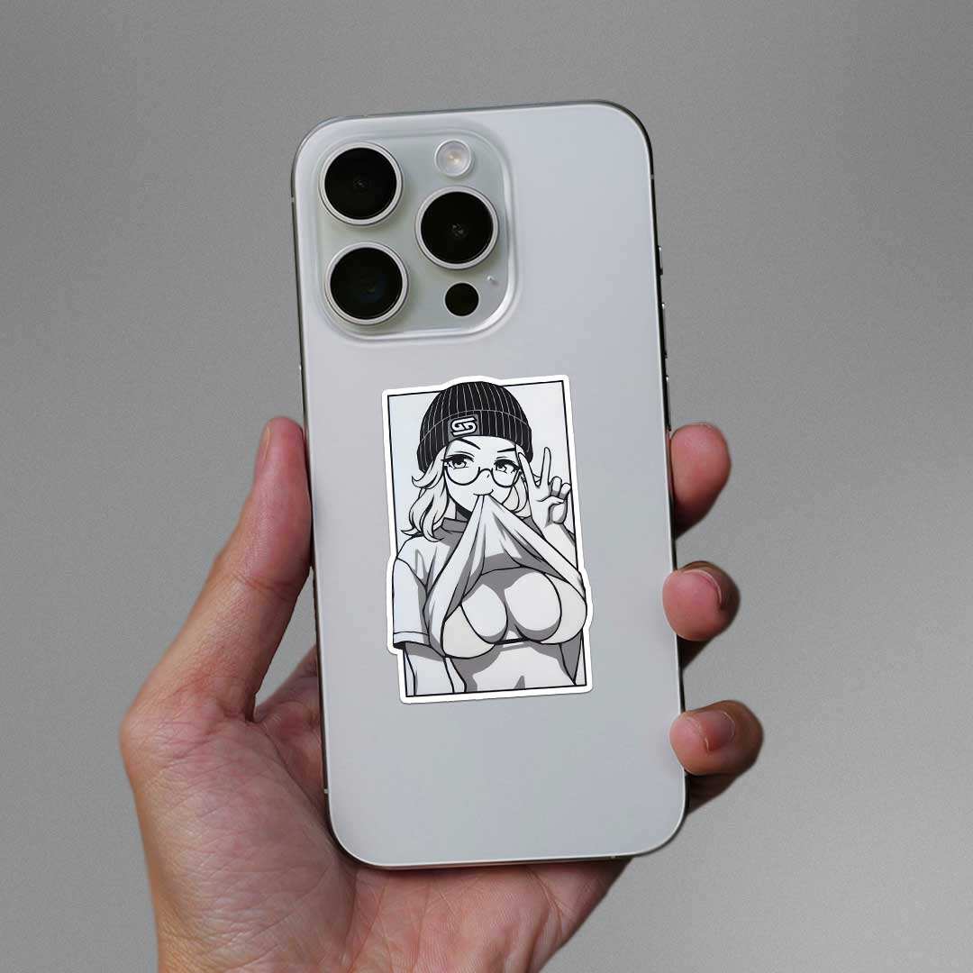 Waifu Peace Sticker waterproof vinyl decal for laptop, bike, car & bottle