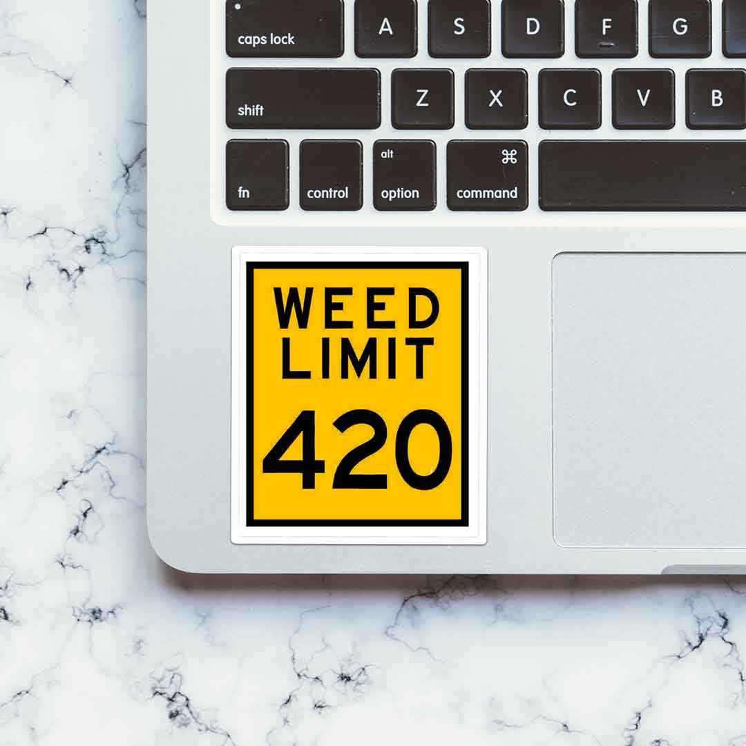 Weed Limit Sticker - Stickers | STICK IT UP