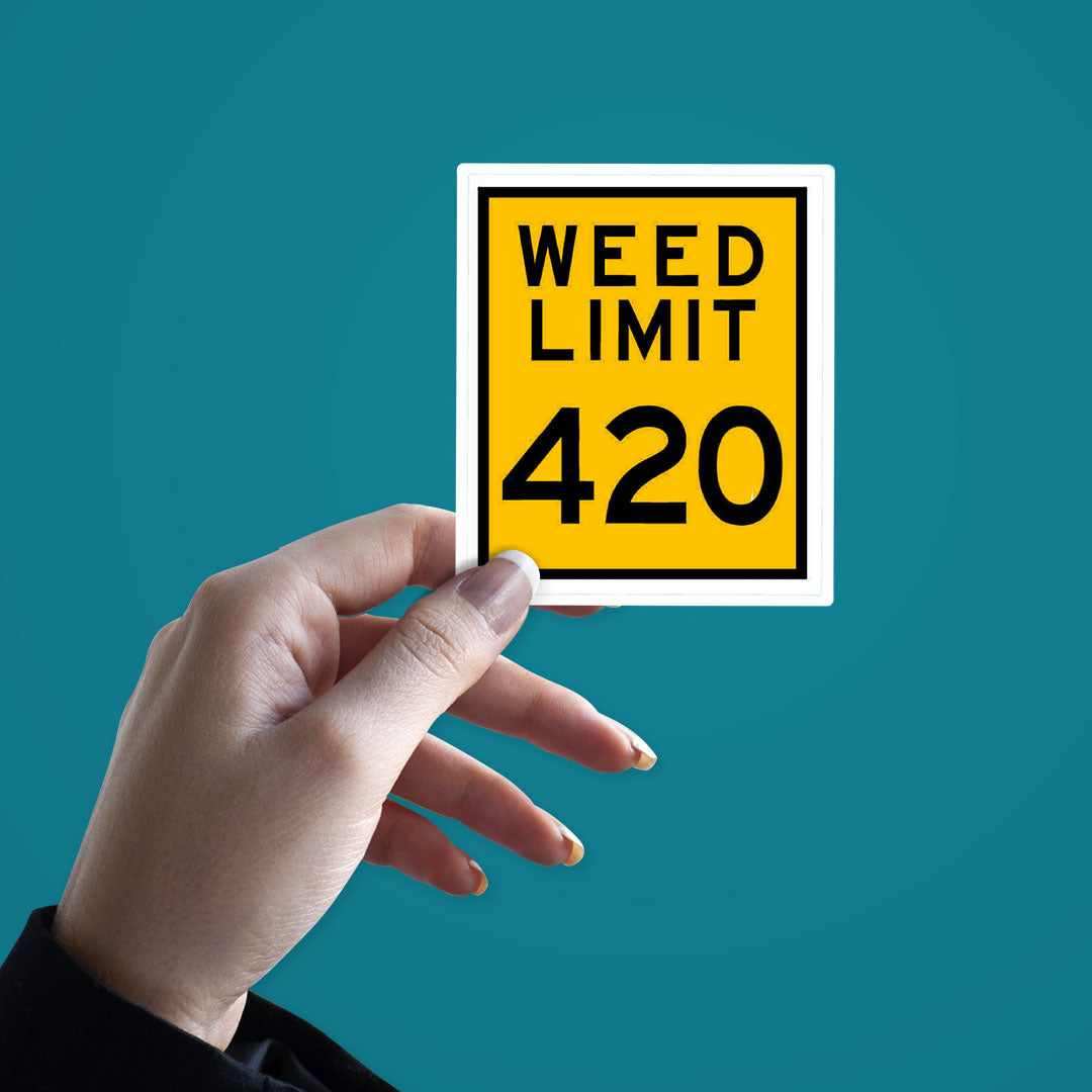 Weed Limit Sticker - Stickers | STICK IT UP