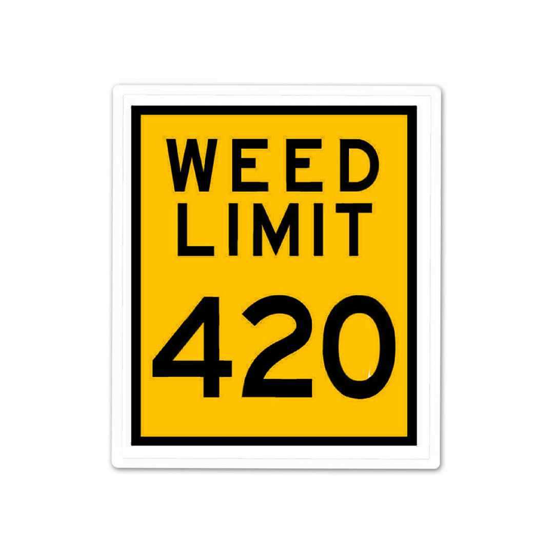 Weed Limit Sticker - Stickers | STICK IT UP