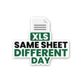 Xls Same Sheet Different Day Sticker - Stickers | STICK IT UP
