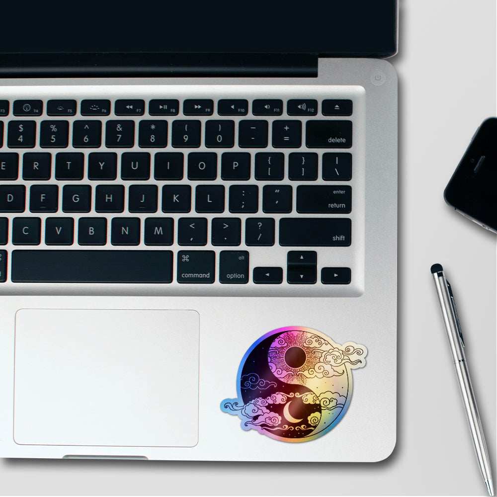Yin Yang Holographic Stickers - Holographic Stickers | STICK IT UP